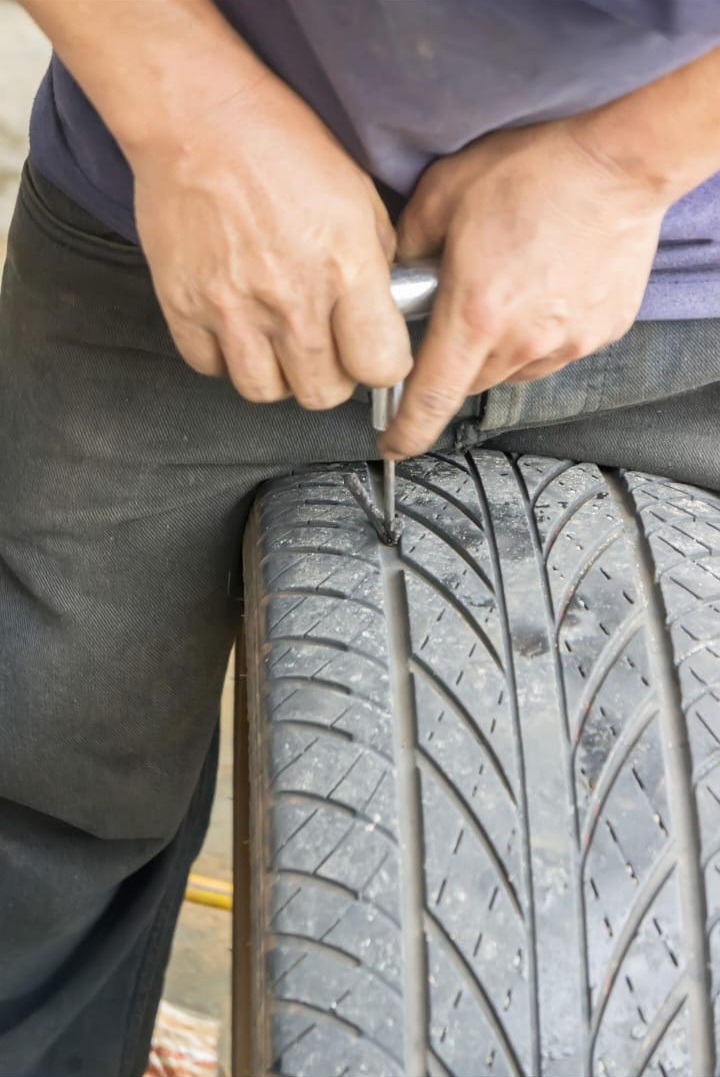 Tire fixing at GeoTire Tbilisi